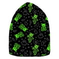 thumbnail image 6 of joogoo Neon Bears Skull Beanie Hats Cuffed Winter Warm Knit Thick Beanies, 6 of 7