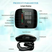 Wrist Blood Pressure Monitor LED Display, Touch Screen Wrist Blood Pressure Cuff 99x2 Reading Memory Wrist Bp Monitor with Carrying Case(Black)