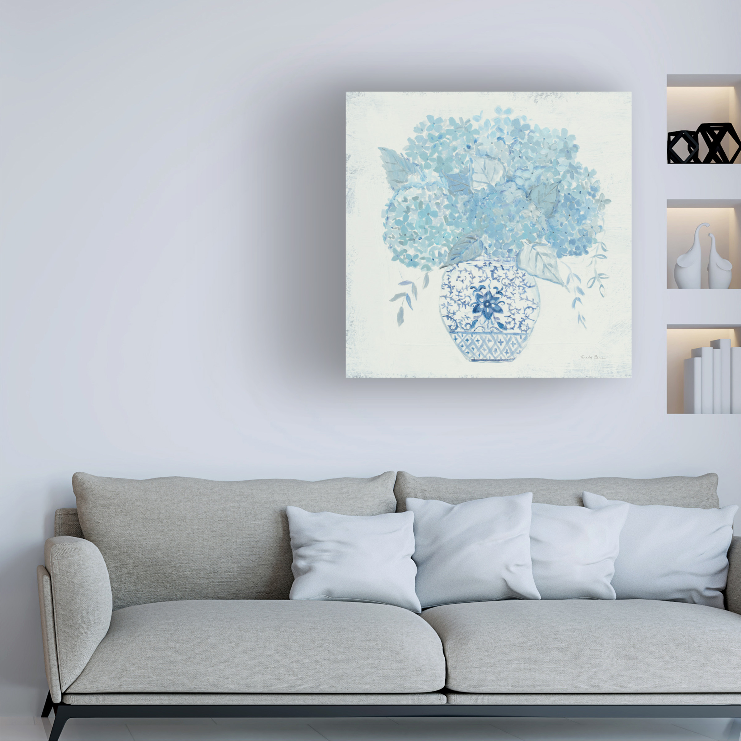Trademark Fine Art 'Hydrangea Fun' Canvas Art by Farida Zaman