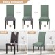 thumbnail image 4 of Juego de 4 fundas para sillas de comedor, tejido jacquard elástico SearchI, 4 of 7