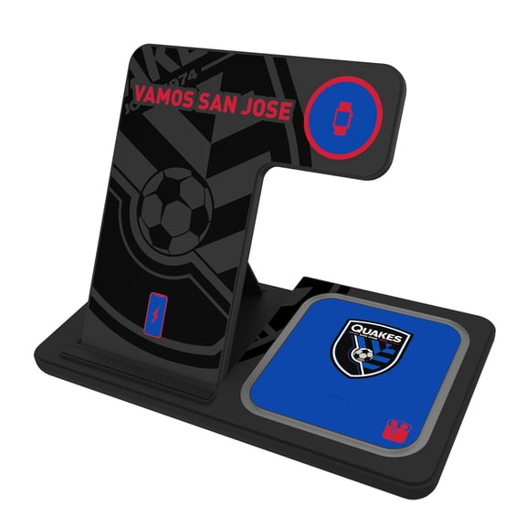 San Jose Earthquakes 3-In-1 Wireless Charger