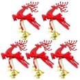 thumbnail image 1 of uds decoraciones para árboles de Navidad figurita de Reno con cascabel adornos colgantes para árboles de Navidad para adornos de fiesta MFZFUKR LKX-1836-2, 1 of 7