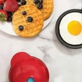 thumbnail image 3 of Small waffle maker with non-stick coating, deep cooking plate can be used for individual waffles, 3 of 5