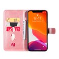 thumbnail image 2 of for iPhone 14 Pro Wallet Flip Case, 3 Credit Cards Slot Holder Case with Zipper Pocket, PU Leather Wallet Kickstand Soft TPU Inner Case Cover for iPhone 14 Pro 6.1 inch, Rosegold, 2 of 9