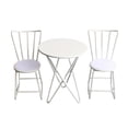 thumbnail image 2 of Xuanheng Dollhouse Mini Metal Garden Table and Chairs Set Accessory Gift Kids White, 2 of 8