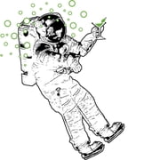 CafePress - Tipsy Astronaut Mug - 11 oz Ceramic Mug - Novelty Coffee Tea Cup