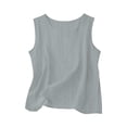 thumbnail image 5 of Soyumi Women's Two Piece Short Sets Summer Lounge Sweatsuits Vacation Sleeveless Outfits Travel Tracksuit, Gray, 5 of 6