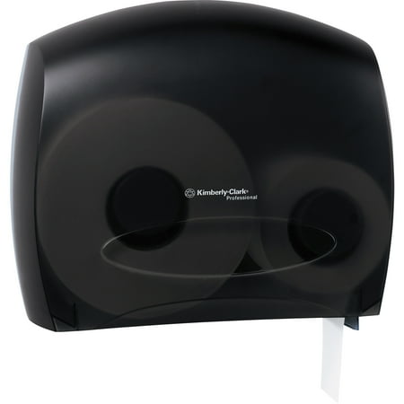 - Kimberly-Clark Professional, KCC09507, JRT Jr Escort Bath Tissue Dispenser, 1 Carton, Smoke