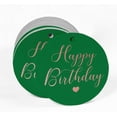 thumbnail image 2 of Inkdotpot 50 - Pack Happy Birthday Favor Paper Tag Craft Real Rose Gold Foil Hang Tag, 2 of 6