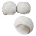 thumbnail image 3 of Muñequeras Zulema para gorro invierno para mujer Blanco, 3 of 8