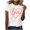 #05 White, variant on Valentine's Day T Shirts for Women Casual Girl Friend Gift Blouses Love Heart Graphic Printed Tees Short Sleeve Round Neck Tshirt Top