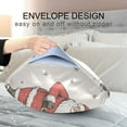 thumbnail image 4 of Yayeee Pillowcase Standard Size Set of 2 Satin Wrinkle Resistant Pillow Case, Beige Christmas Santa, 4 of 8