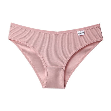 

PEASKJP Panties for Women Briefs Comfort Women s Brief Panties Pack Moisture-Wicking Cotton Brief Underwear Pink M