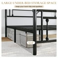 thumbnail image 6 of Sha Cerlin Black Twin Size Metal Platform Bed Frame with Victorian Vintage Headboard, 6 of 9