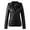 Black, variant on Women's Faux Leather Biker Jacket Slim Fit Zipper Cropped Bomber Coat 2024 Fall Fashion (Black,XXL)