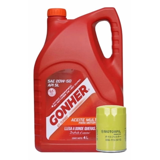 Kit Cambio De Aceite Cabrio 1995 Al 2002 Aceite Gonher 20w50