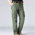 thumbnail image 2 of UVEASISHA Mens Hiking Work Pants,Ripstop Cargo Pants for Men Multi-Pockets Straight Leg Tactical Pants Outdoor Lightweight Military Pants Prime Sales Today,Green,2XL, 2 of 10