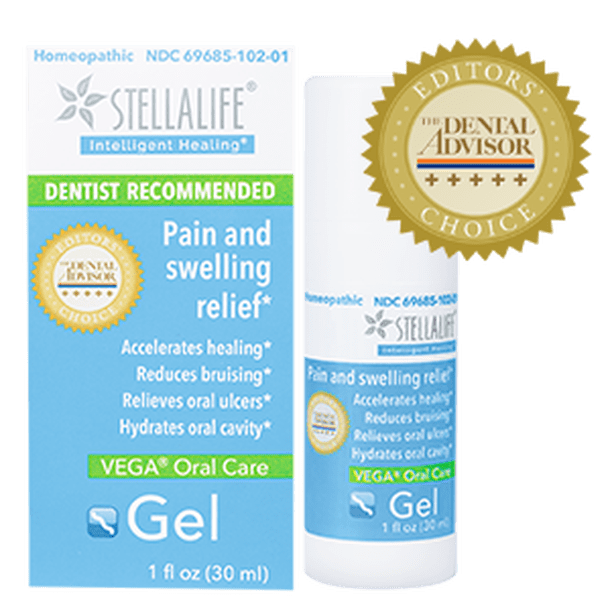 Stellalife Vega Oral Gel: Dry Socket, Tooth Extraction, Sore Gums, Canker  Sore, Oral Surgery, Braces, Denture, Ulcer, Mucositis, Dental Implant,  Advanced Natural Dental Pain Relief, Mint, Healing - Walmart.com