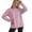 Pink, variant on Women's Crew Neck Long Sleeve Sweatshirt Drop Shoulder Scallop Hem Casual Pullover Top Fall Layering Pink,XXL