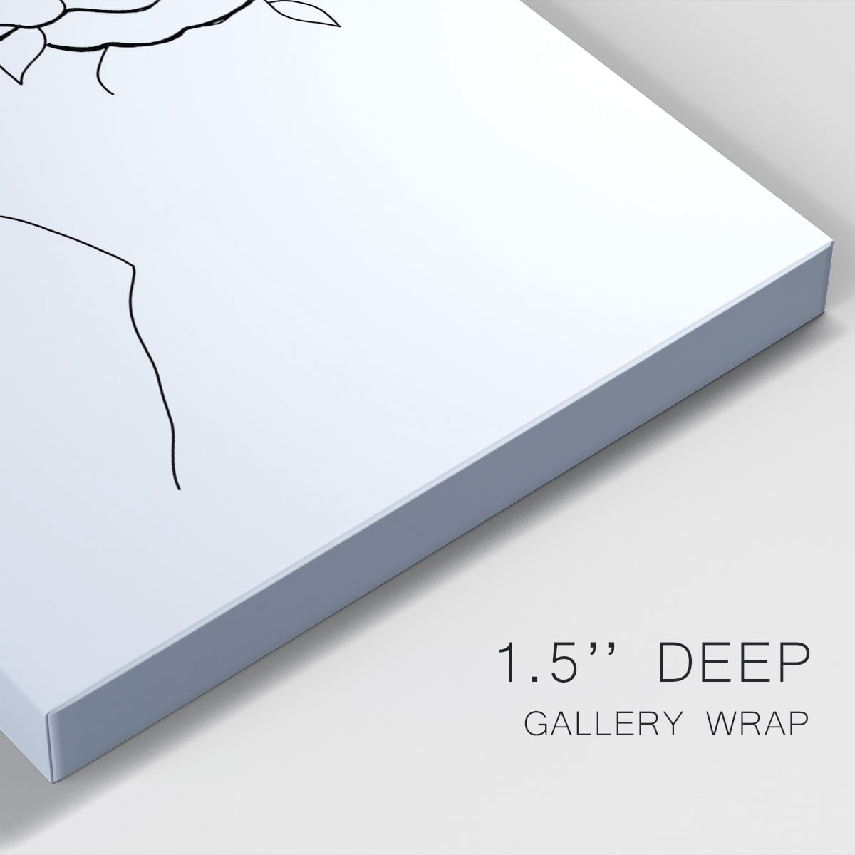 Fashion Floral Sketch II Premium Gallery Wrapped Canvas - Ready to Hang