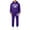 Purple, variant on yuCgh Men's Fashion Hooded Sweatshirt and Trousers Set, Casual Two-Piece Outfit for Street Style, Lounge, and Everyday Comfort,Black L