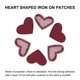 thumbnail image 4 of Parches termoadhesivos Unique Bargains forma corazón Vino Rojo paquete de 30, 4 of 6
