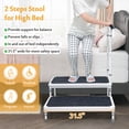 thumbnail image 2 of Mybow Bedside Steps Adjustable with Handle for High Beds Step Stool, 31.5 in, 2 of 6