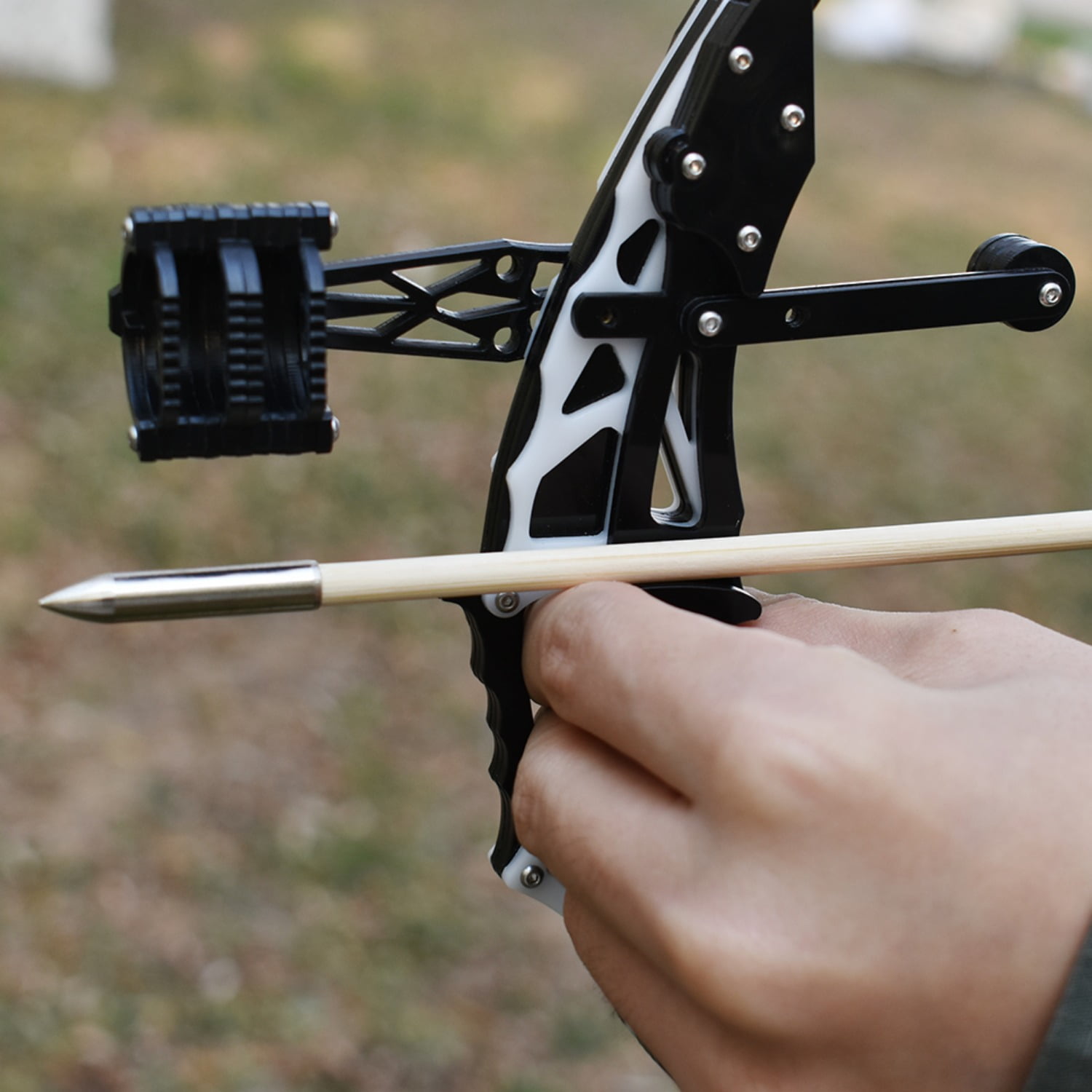 Piaoyu 18.9 Inch Mini Composite Bow and Arrow Set, Indoor Competitive Sports Shooting Practice