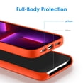 thumbnail image 3 of JETech Silicone Case Compatible with iPhone 13 Pro 6.1-Inch, Silky-Soft Touch Full-Body Protective Phone Case, Shockproof Cover with Microfiber Lining (Orange Red), 3 of 7