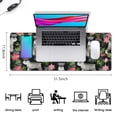 thumbnail image 5 of Long Mouse Pads for Desk,Schnauzer with Pioneer Flower Desk Mats on Top Of Desks, Desk Mouse Pad Extra Large with 3mm Non-Slip Base and Stitched Edge for Gaming,Office,Work,Home 31.5"x11.8", 5 of 6