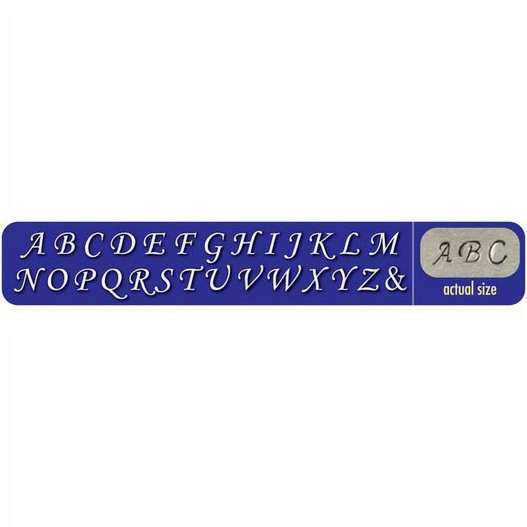 Alphabet Punch Set w/Case 27/Pkg Calligraphic 3mm .125 Lowercase Letters