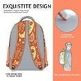 thumbnail image 5 of Colorful Vibrant Paisley Design Backpack - Waterproof & Durable Bookbag with Organized Storage, 5 of 6