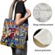 thumbnail image 3 of Futurama Bolso de tela con estampado de lienzo para mujer, bolsa de compras reutilizable y estética, con cremallera interior, regalo para mujer,40*40cm., 3 of 6