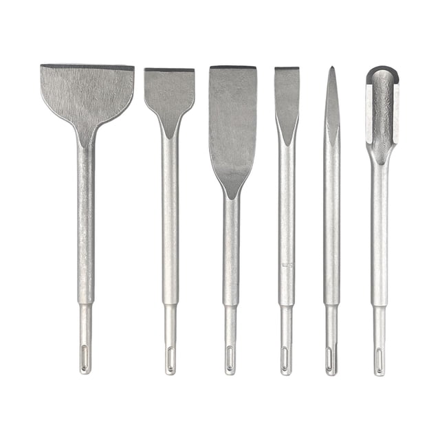 Juego de Cinceles de 6x250mm, Accesorios, Broca, Herramientas de Eliminación de Ranuras, Vástago para Perforación de Demolición de Hormigón, Pared de Sunnimix Caña