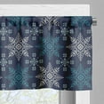 thumbnail image 3 of Ambesonne Snowflake Window Valance, Winter Holiday Theme, 54" X 12", Sea Green Pale Blue, 3 of 5