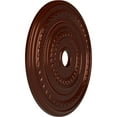 thumbnail image 3 of Ekena Millwork 25 3/8"OD x 3 3/8"ID x 1 3/8"P Cole Ceiling Medallion (Fits Canopies up to 9 1/8"), Hand-Painted Antique Copper, 3 of 7