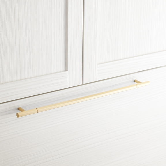 Signature Hardware 949475-15 15" Hatton Solid Brass Appliance Pull - Brass
