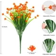 thumbnail image 2 of 20 Bundles Artificial Flowers Outdoor UV Resistant Faux Flowers No Fade Fake Plastic Plants Garden Porch Window Box Decorating (Pure White), 2 of 5