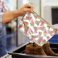 thumbnail image 3 of Clear Make Up Bag for Woman,Waterproof Bathroom Toiletry Bag，Fruit Pattern Cosmetic Bag with Zipper Handle Portable Makeup Pouch Watermelon, 3 of 6