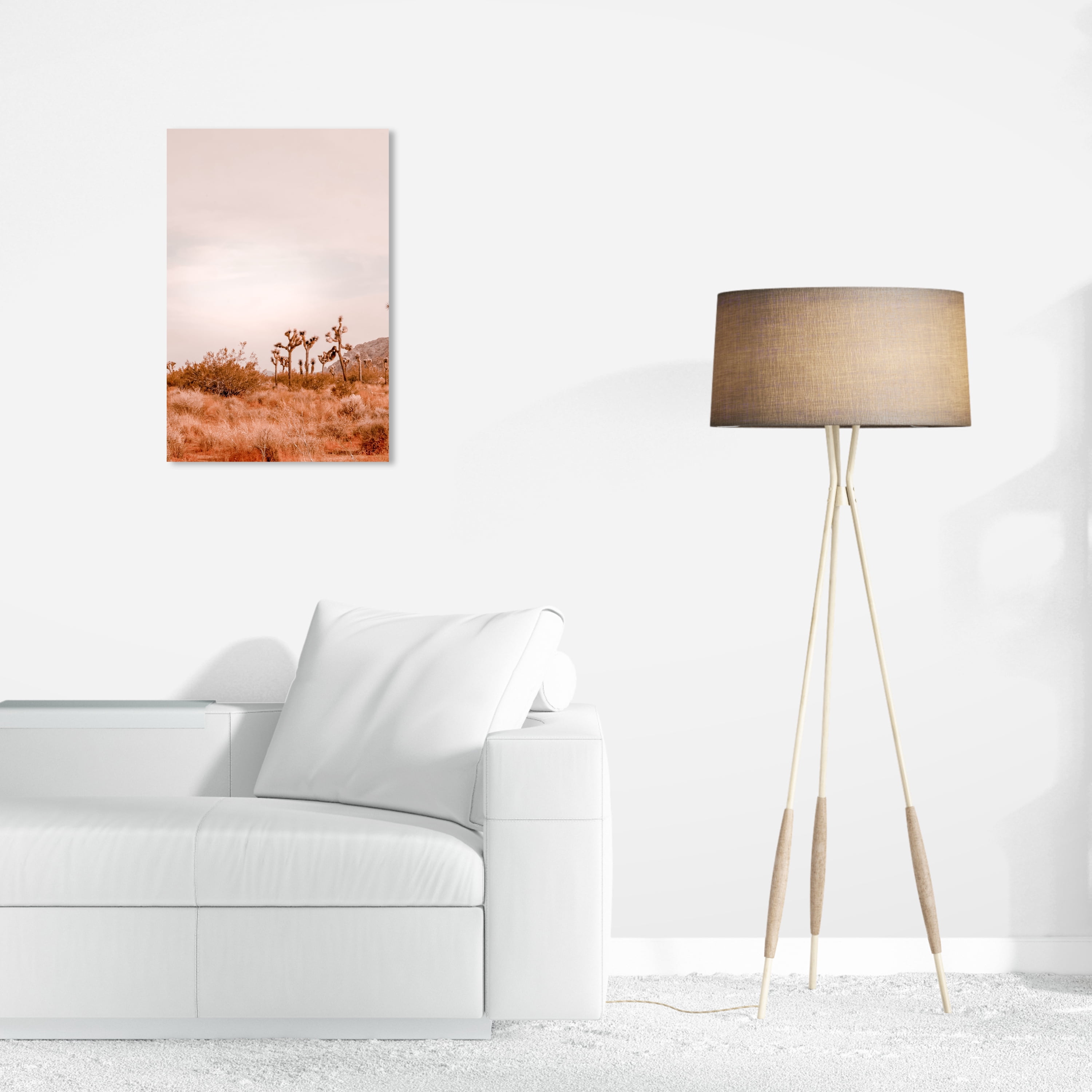 Wynwood Studio Canvas Warm Color Grassland Nature and Landscape Desert Landscapes Wall Art Canvas Print Brown Light Gray 16x24
