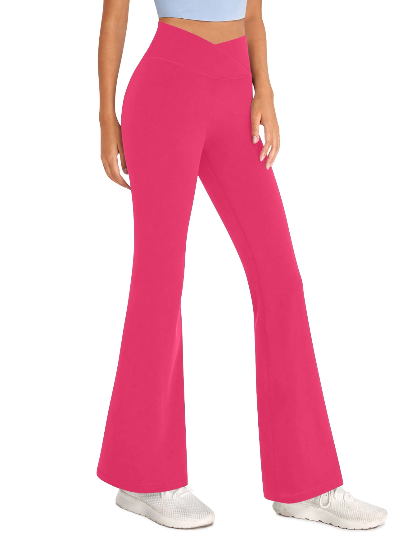 Sweet Hearts 3-Pack Flare Leggings for Women- Crossover Yoga Pants Women’s Clothing Made in USA