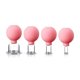 thumbnail image 2 of Qarigey Herramienta de ventosas de 4 piezas, accesorios de tratamiento para el hogar, cuidado Personal, tazas de terapia corporal segura para hombres y Tratamientos faciales Rosado Qarigey CE013668-01, 2 of 6