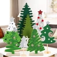 thumbnail image 1 of Decoraciones de Mesa Navideñas SUNBEAUTY 7PCS Árboles Mini en Fieltro, 1 of 9
