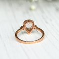 thumbnail image 5 of HeartsAndYou 3ct Pear Cut Natural Morganite Ring 100% 14k SOLID Rose Gold & Moissanite Halo, 5 of 9
