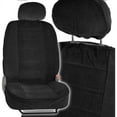 BDK Encore Car Seat Covers, Dotted Cloth 4 Piece Premium Low Back Seat
