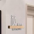 thumbnail image 3 of Señal de baño, señal de baño, señalización de baño, símbolos de baño, señales de puerta de baño para restaurante, lugar , cafetería, tienda, 3 of 9