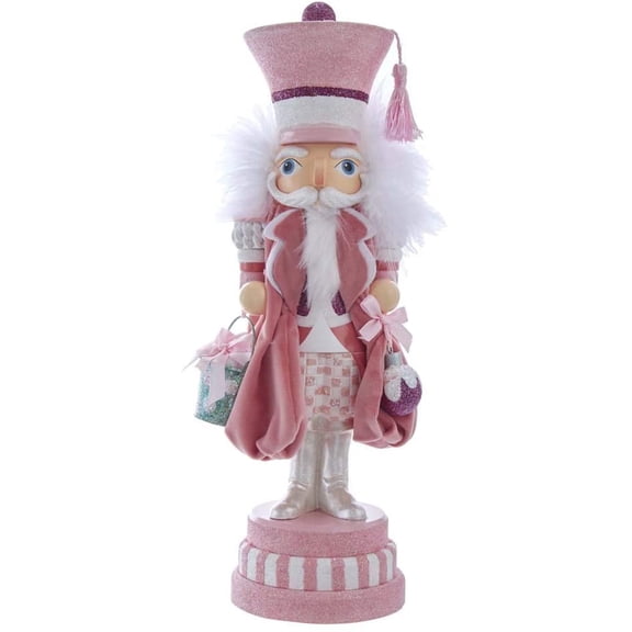 Kurt Adler 15-Inch Hollywood Pink Sweet Soldier Nutcracker