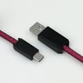 thumbnail image 3 of Braid Shielded USB to Typc C Coiled Keyboard Cable for Mechanical Keyboard Data Charging Extension, 3 of 5