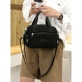 thumbnail image 4 of Frontwalk Women Handbags Large Capacity Crossbody Bags Adjustable Strap Portable Shoulder Bag Zipper Ladies Black, 4 of 6