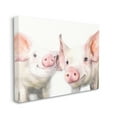 thumbnail image 3 of Stupell Industries Pair Pigs Pink Snout Cute Farm Animals Painting Gallery Wrapped Canvas Print Wall Art, Design by George Dyachenko, 3 of 7